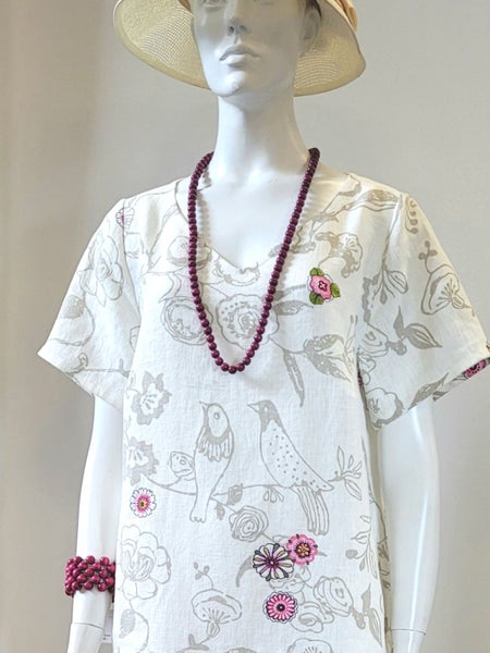 Mimmi linnekl&auml;nning &ndash; F&aring;glar och blommor