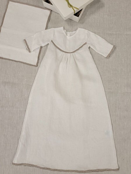 Hento dopkl&auml;nning linne &ndash; vit 62 cm