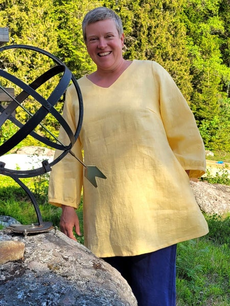 Iris linneblus &ndash; gul