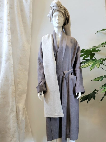 Kaarna badrock i linne &ndash; Gr&aring;